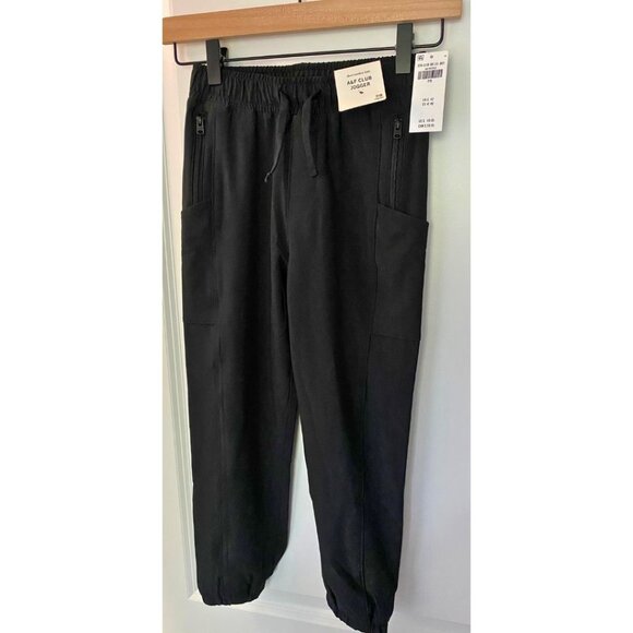 NWT Abercrombie A&F Black Club Joggers Kids Boys Size 7/8 - Picture 7 of 7